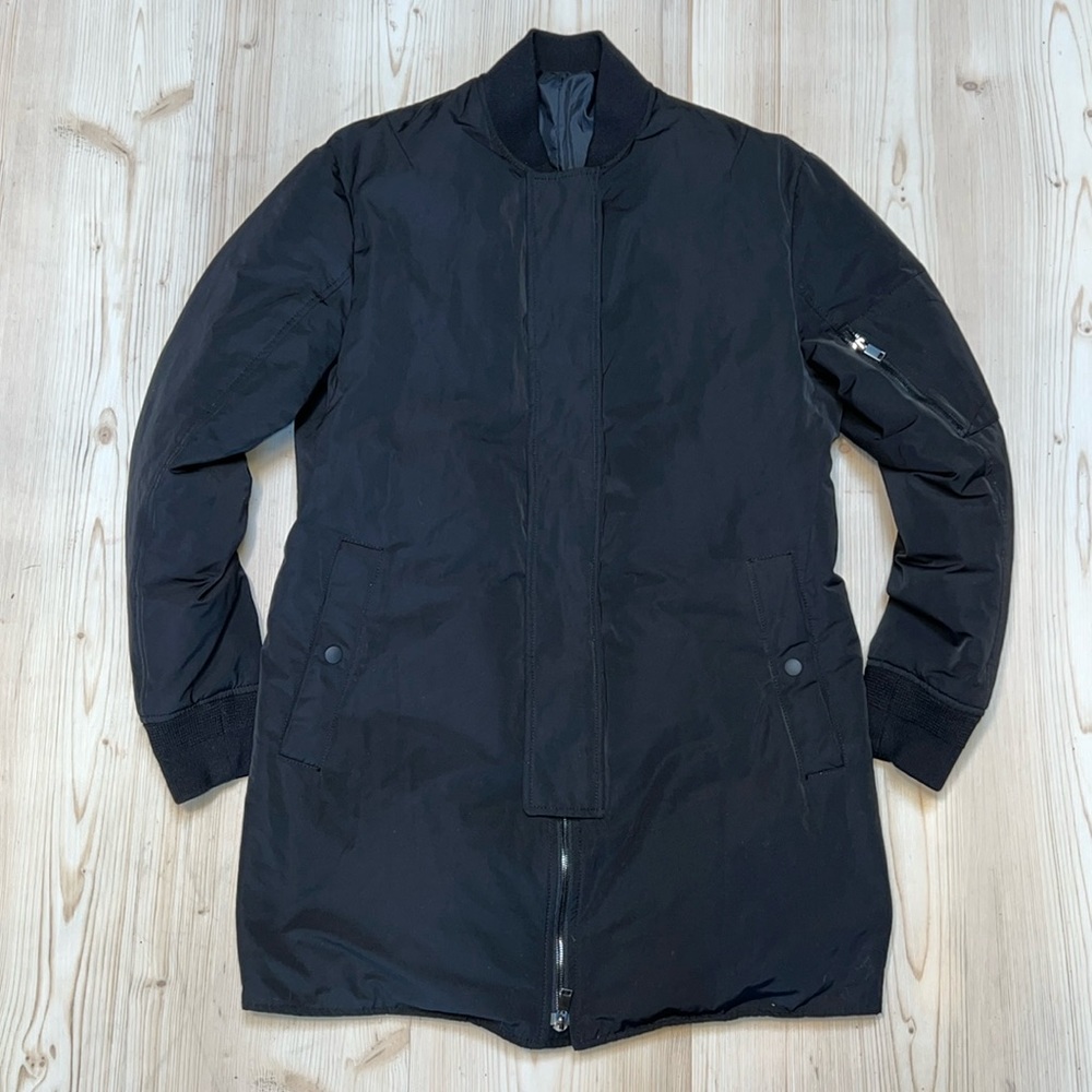 Solid Homme (Wooyoungmi) Long Black Bomber Jacket